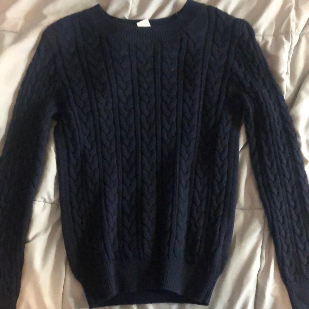 blue sweater